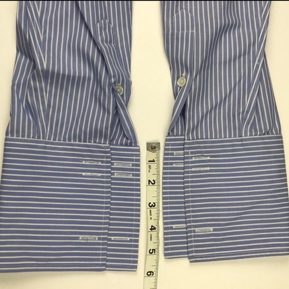 Tasso Elba Dress Shirt Long Sleeves Sz L pre owned good condition Cotton - Picture 3 of 12